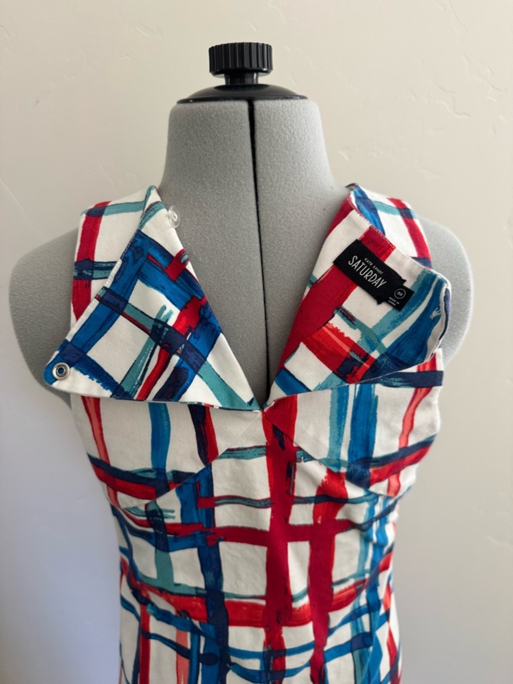 Kate Spade Saturday red white and blue shift dress - Picture 6 of 8